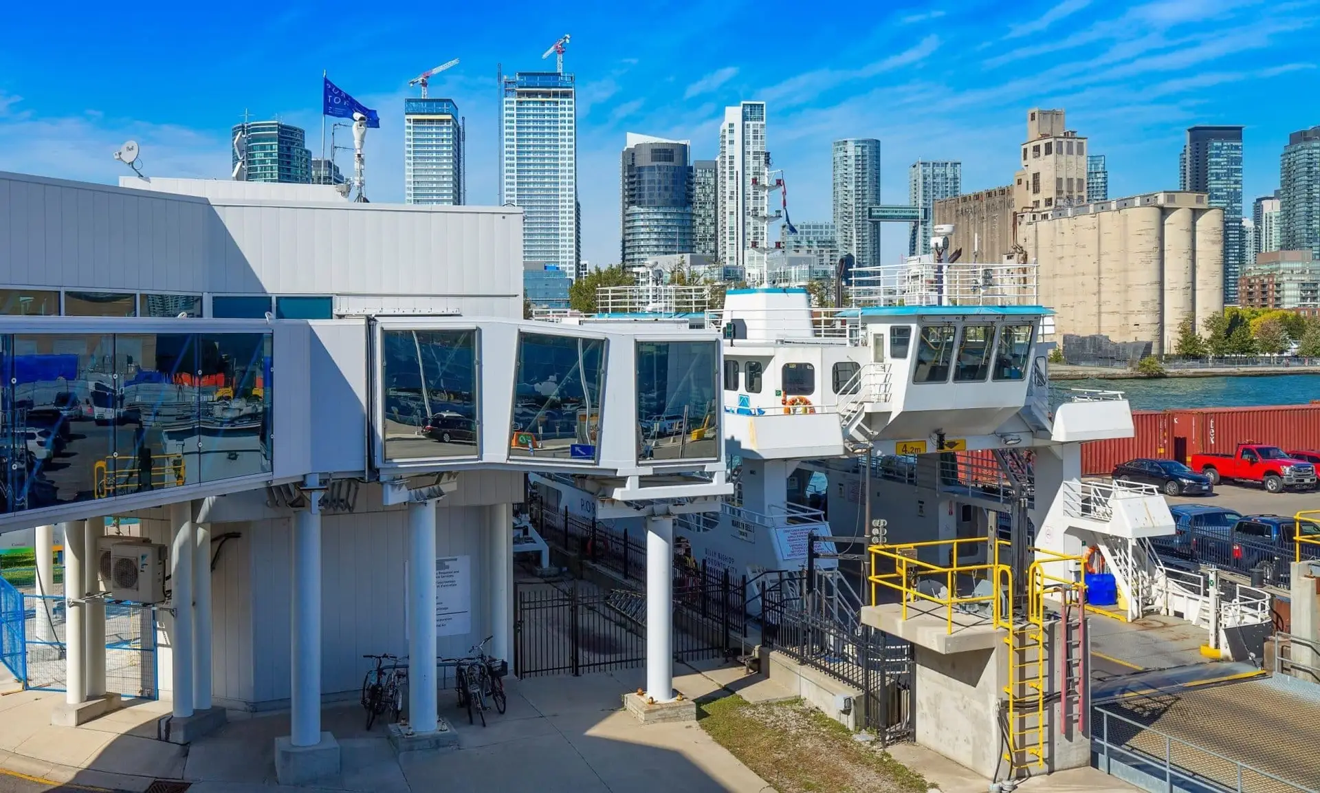 Pedestrian and Auto Airport Ferry Terminal